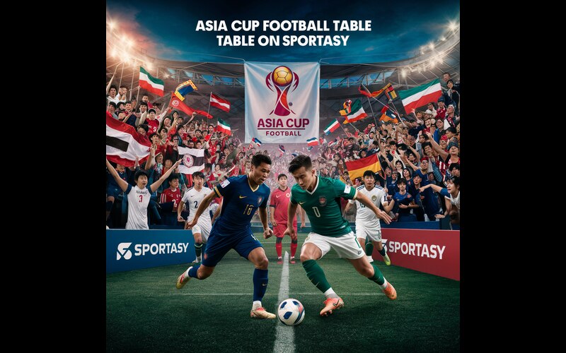 Asia Cup Football Table on Sportasy Featured Image